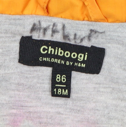 H&M Unisex Baby Orange Parka Jacket, 18 Months