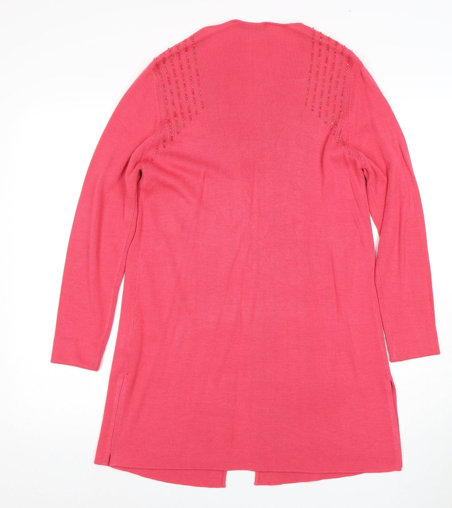 Womens UK Size S Jacques Vert Pink Cardigan Jumper