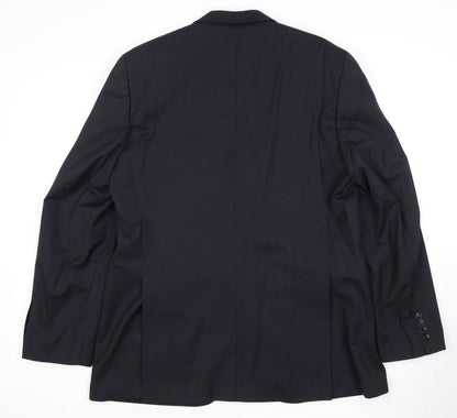 Mens UK Size 44 Dehavilland Regular Black Suit Jacket