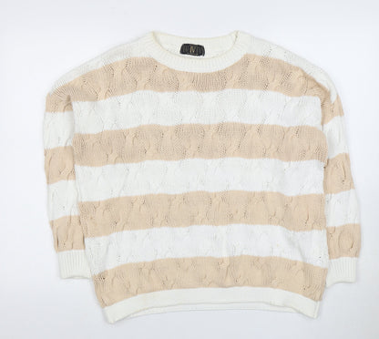 Womens UK Size M Windsmoor Beige Pullover Jumper