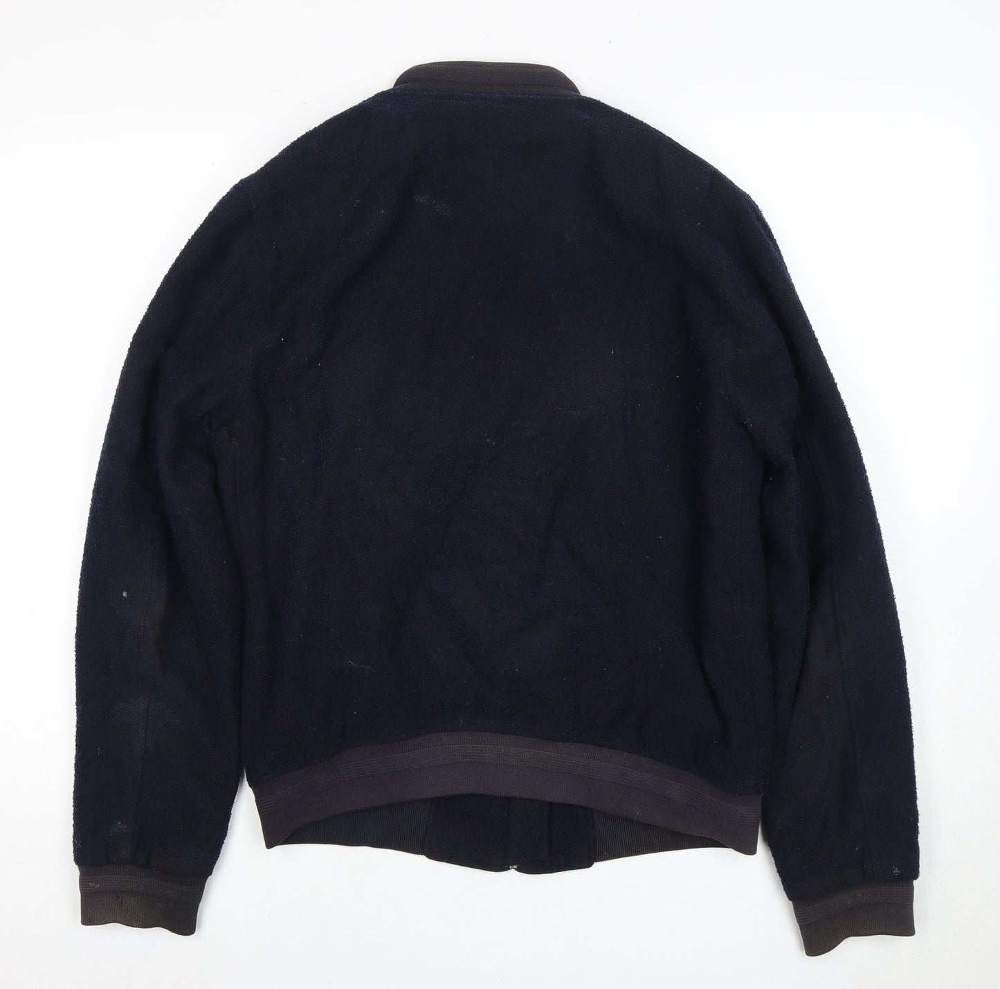 Mens UK Size S Jigsaw Black Bomber Jacket