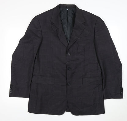 Mens UK Size 40 Moss Regular Black Suit Jacket