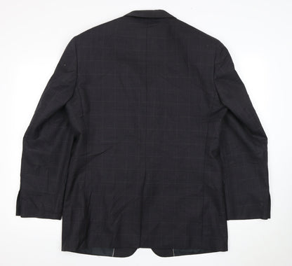 Mens UK Size 40 Moss Regular Black Suit Jacket