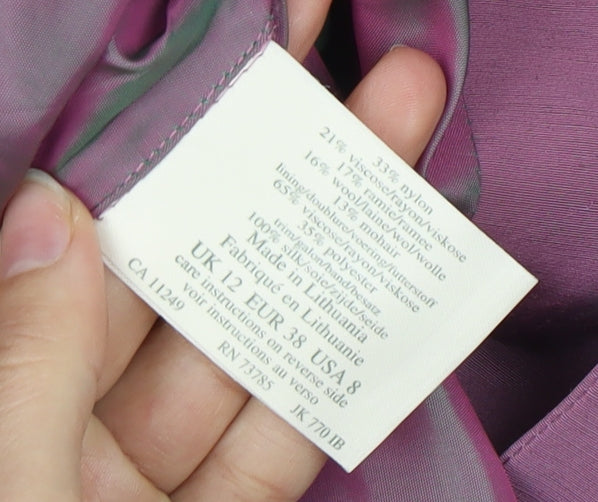 Womens UK Size 12 Laura Ashley Regular Purple Suit Jacket