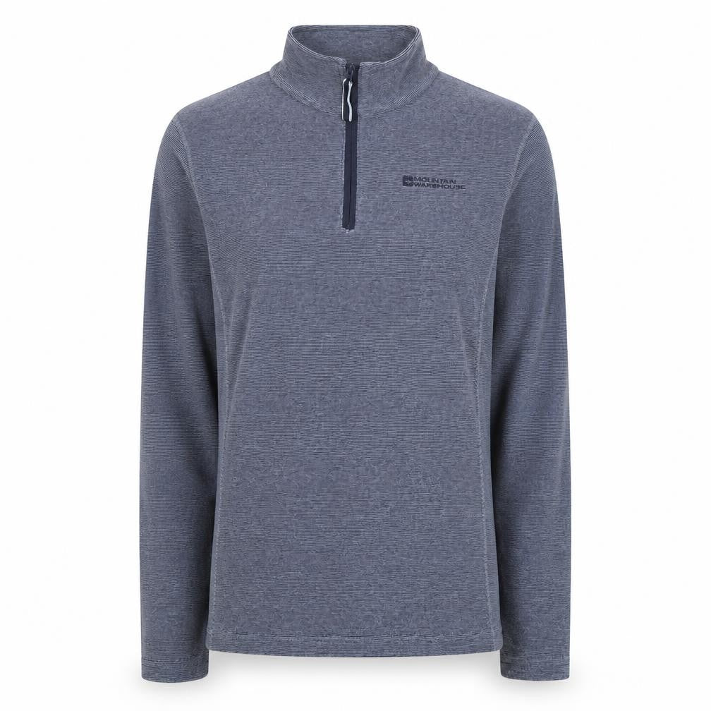 Womens UK Size 8 Mountain Warehouse Blue Henley Sweatshirt