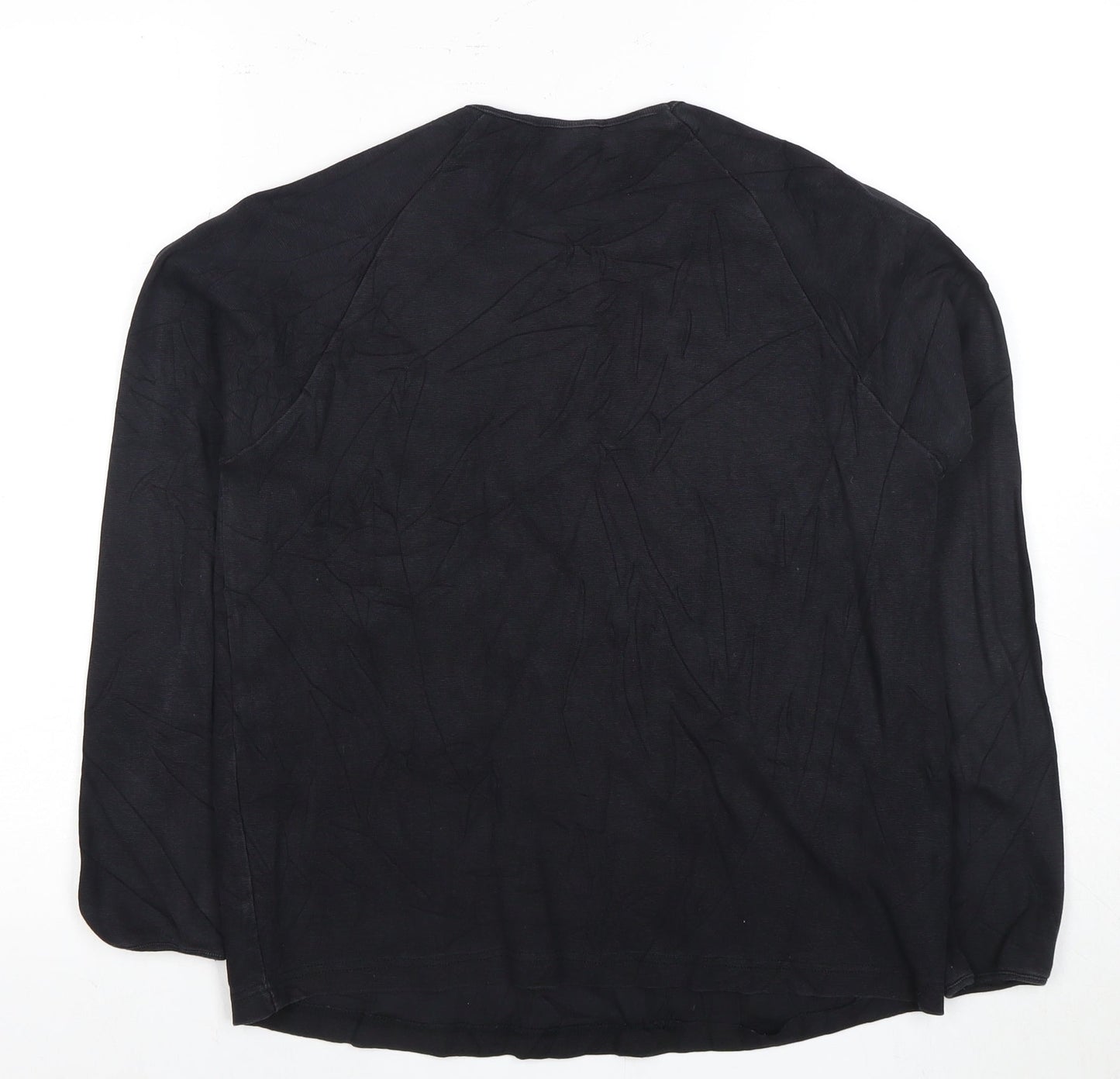 Julia Maternity Black Long Sleeve Shirt Women M
