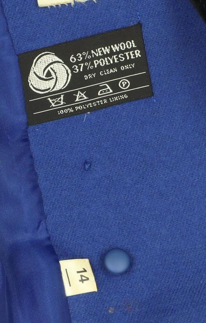 Windsmoor Women's Blue Wool Blend Suit Jacket Size 14