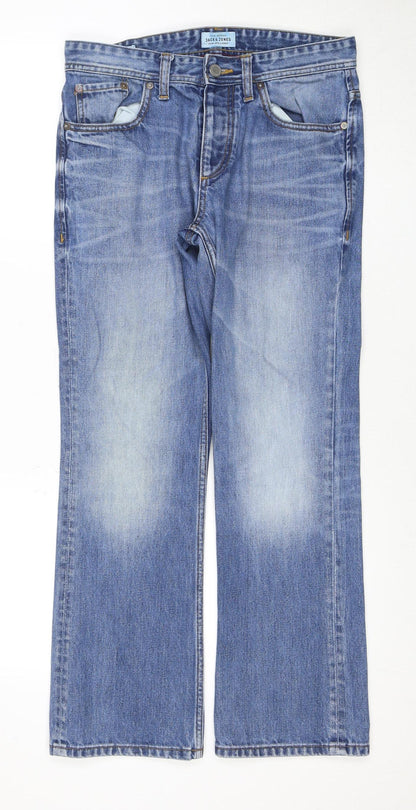 Jack & Jones Men's Blue Straight Jeans Size 30