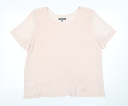 Laura Ashley Women's Beige Short Sleeve Top Size 18