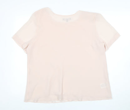 Laura Ashley Women's Beige Short Sleeve Top Size 18