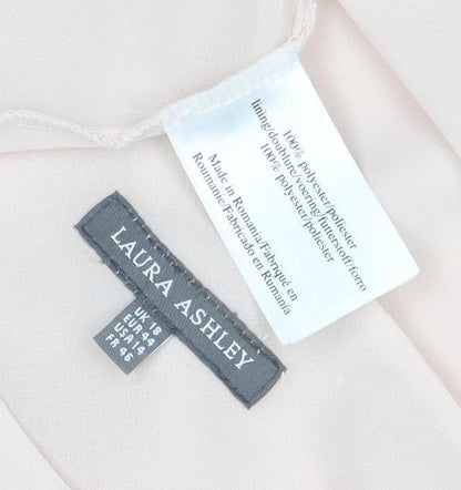 Laura Ashley Women's Beige Short Sleeve Top Size 18