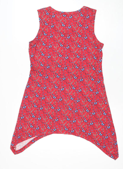 Womens UK Size 8 Joe Browns Red Tunic Tank