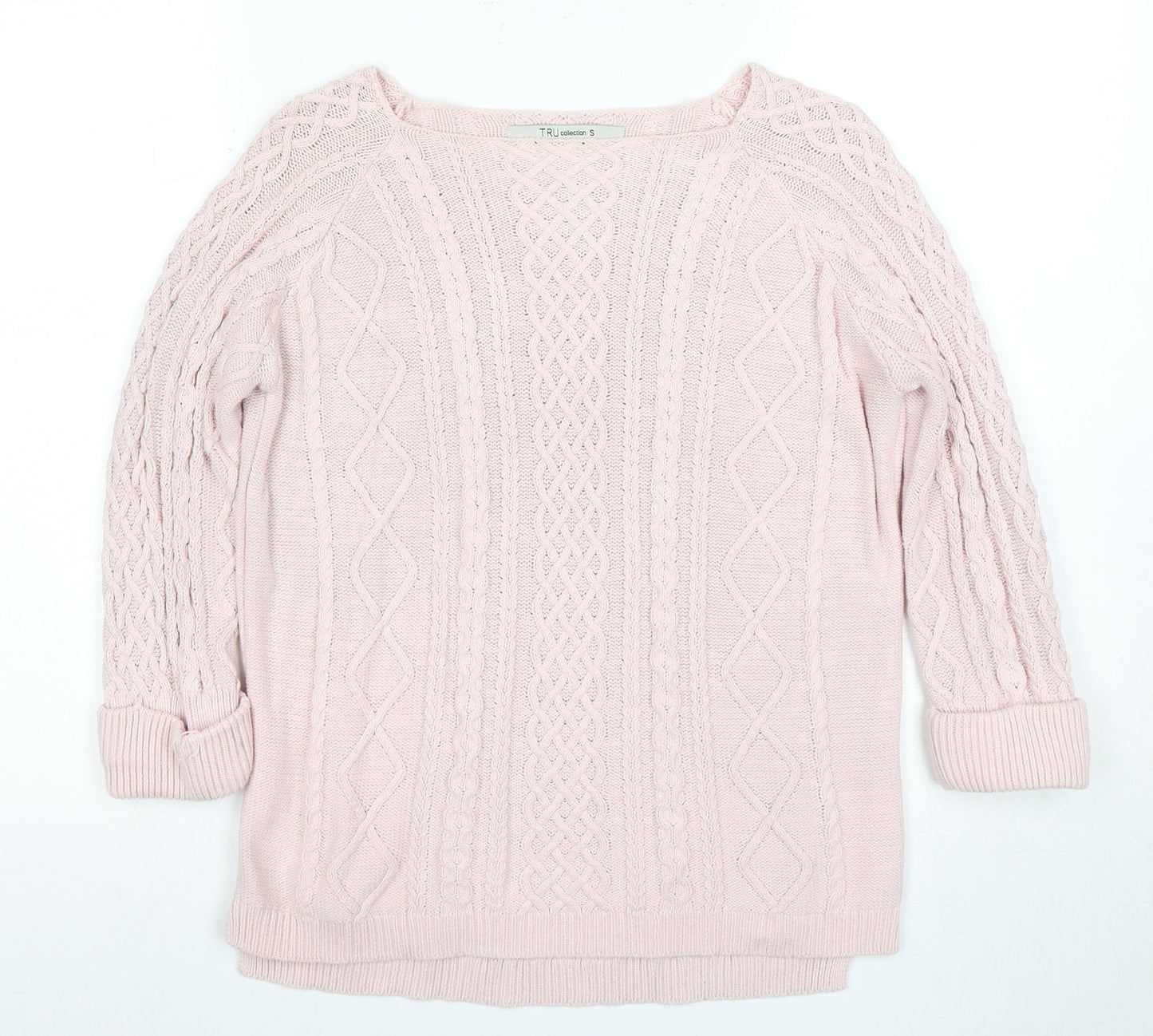 Womens UK Size S TRU Pink  Jumper