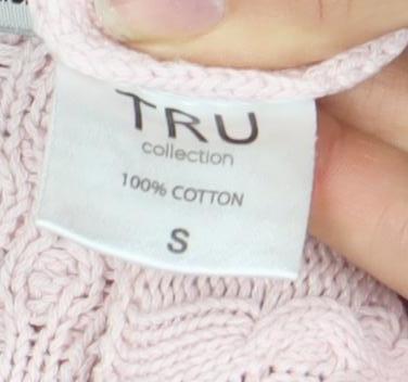 Womens UK Size S TRU Pink  Jumper