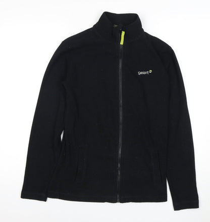 Gelert Boys Black Fleece Jacket with Full Zip Logo