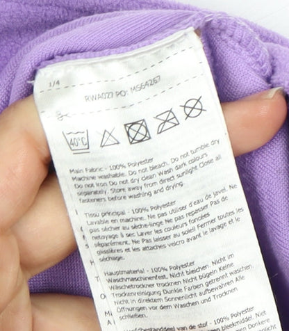 Regatta Women's Purple Fleece 1/4 Zip Sweatshirt Size 14