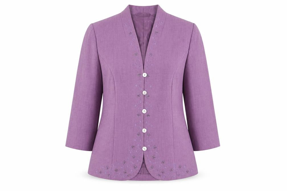 Womens UK Size 10 Eastex Regular Purple Suit Jacket