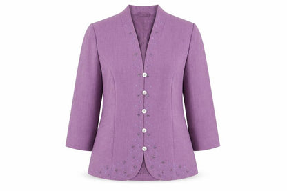 Womens UK Size 10 Eastex Regular Purple Suit Jacket
