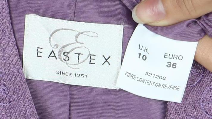 Eastex Women's Purple Suit Jacket, Size 10, Elegant