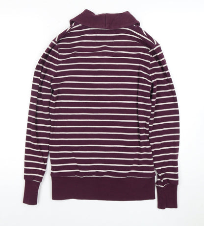 Banana Republic Henley Purple Striped Women's XS Sweatshirt