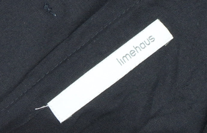 Limehaus Men's Black Striped Trousers - 36 in Waist