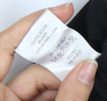 Limehaus Men's Black Striped Trousers - 36 in Waist