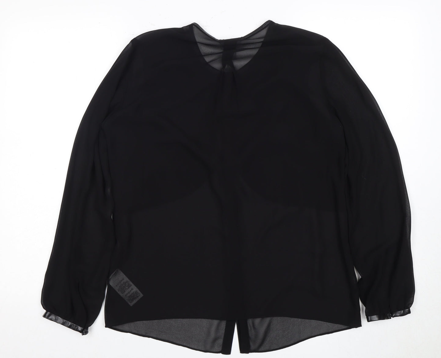 Womens UK Size S DKNY Black Basic Blouse