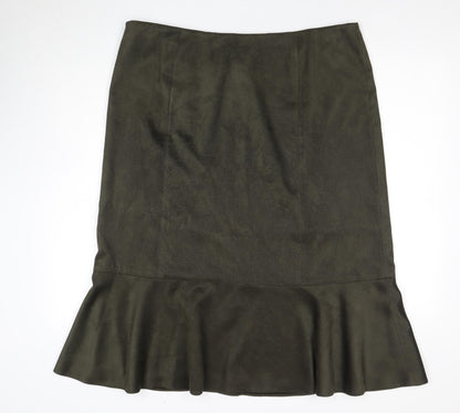 Jacques Vert Women's Green Trumpet Skirt Size 18