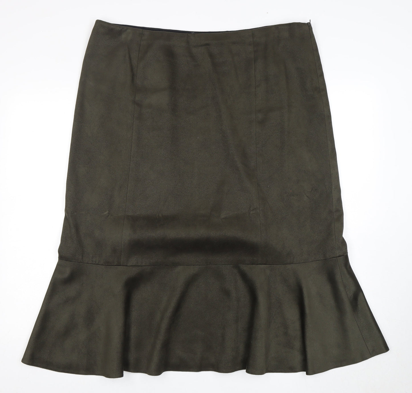 Jacques Vert Women's Green Trumpet Skirt Size 18