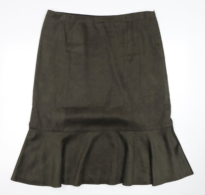 Jacques Vert Women's Green Trumpet Skirt Size 18
