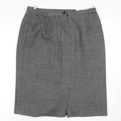 Eastex Womens Black Pencil Skirt Size 16