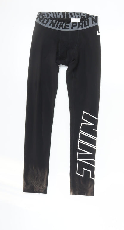 Nike Pro Black Compression Leggings M Unisex Athletic