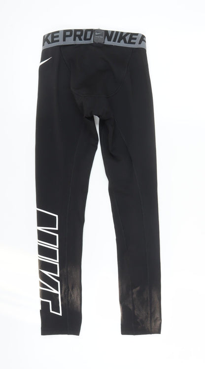 Nike Pro Black Compression Leggings M Unisex Athletic