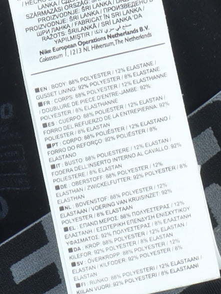 Nike Pro Black Compression Leggings M Unisex Athletic