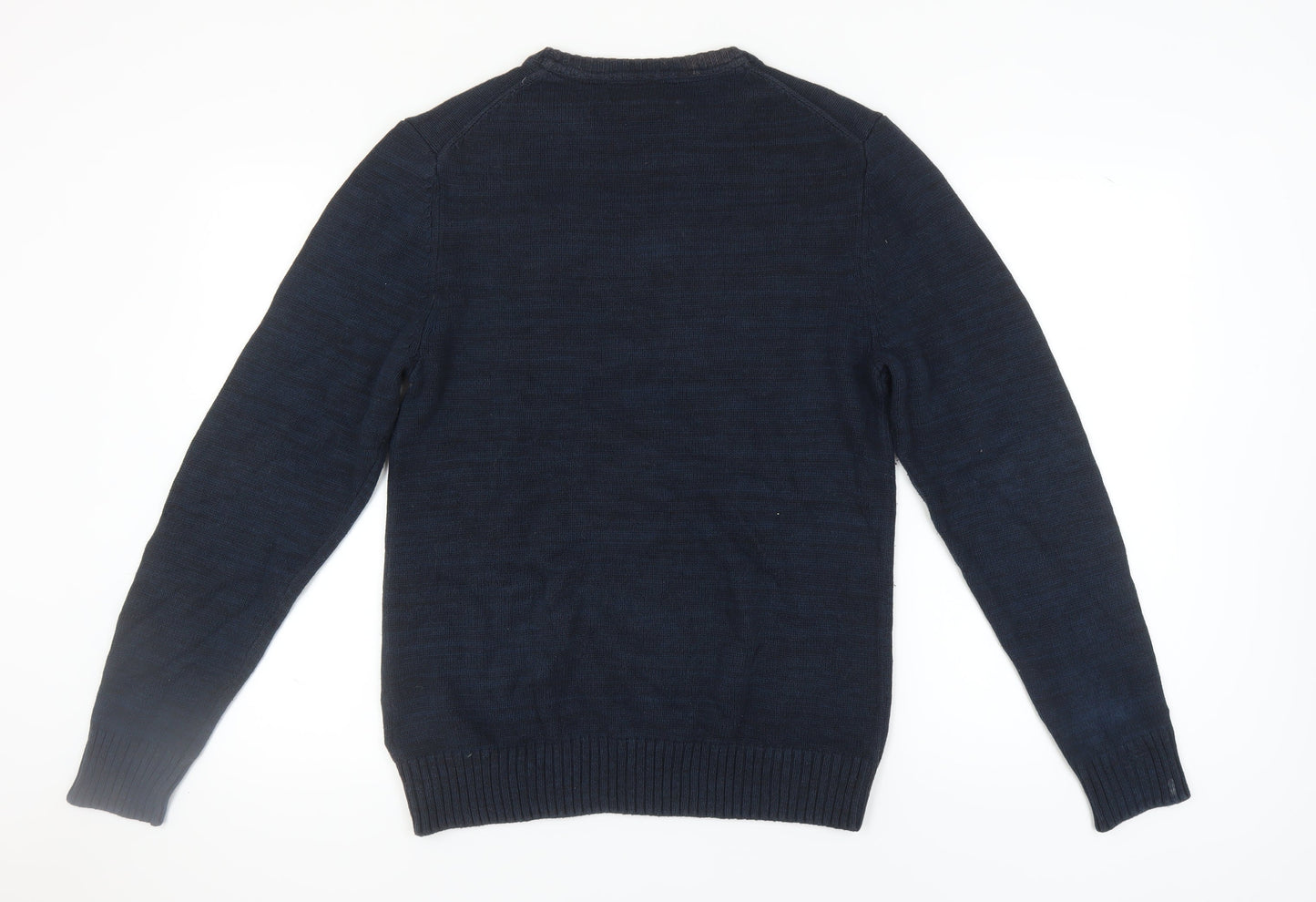 H&M Men's Blue Pullover Jumper M - Casual Style