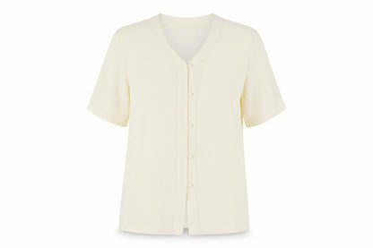 Womens UK Size 14 Berkertex Ivory Basic Button-Up