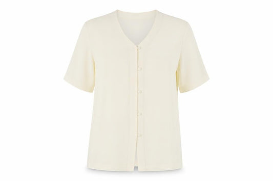 Womens UK Size 14 Berkertex Ivory Basic Button-Up