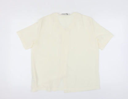 Womens UK Size 14 Berkertex Ivory Basic Button-Up