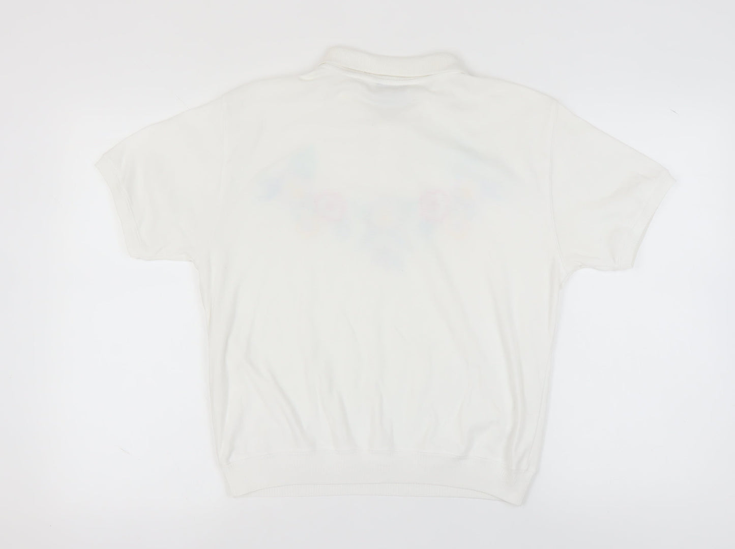 Kate Collins Women's White Polo - Size L - Petites