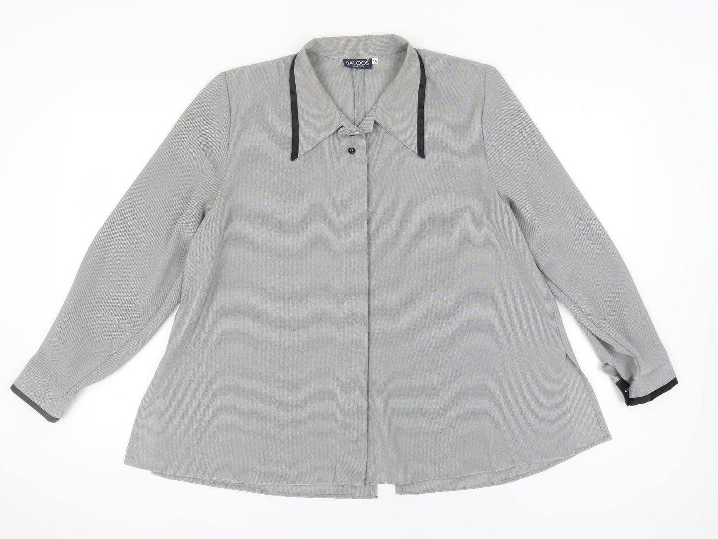Womens UK Size 14 Saloos Grey  Blouse