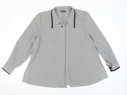 Womens UK Size 14 Saloos Grey  Blouse