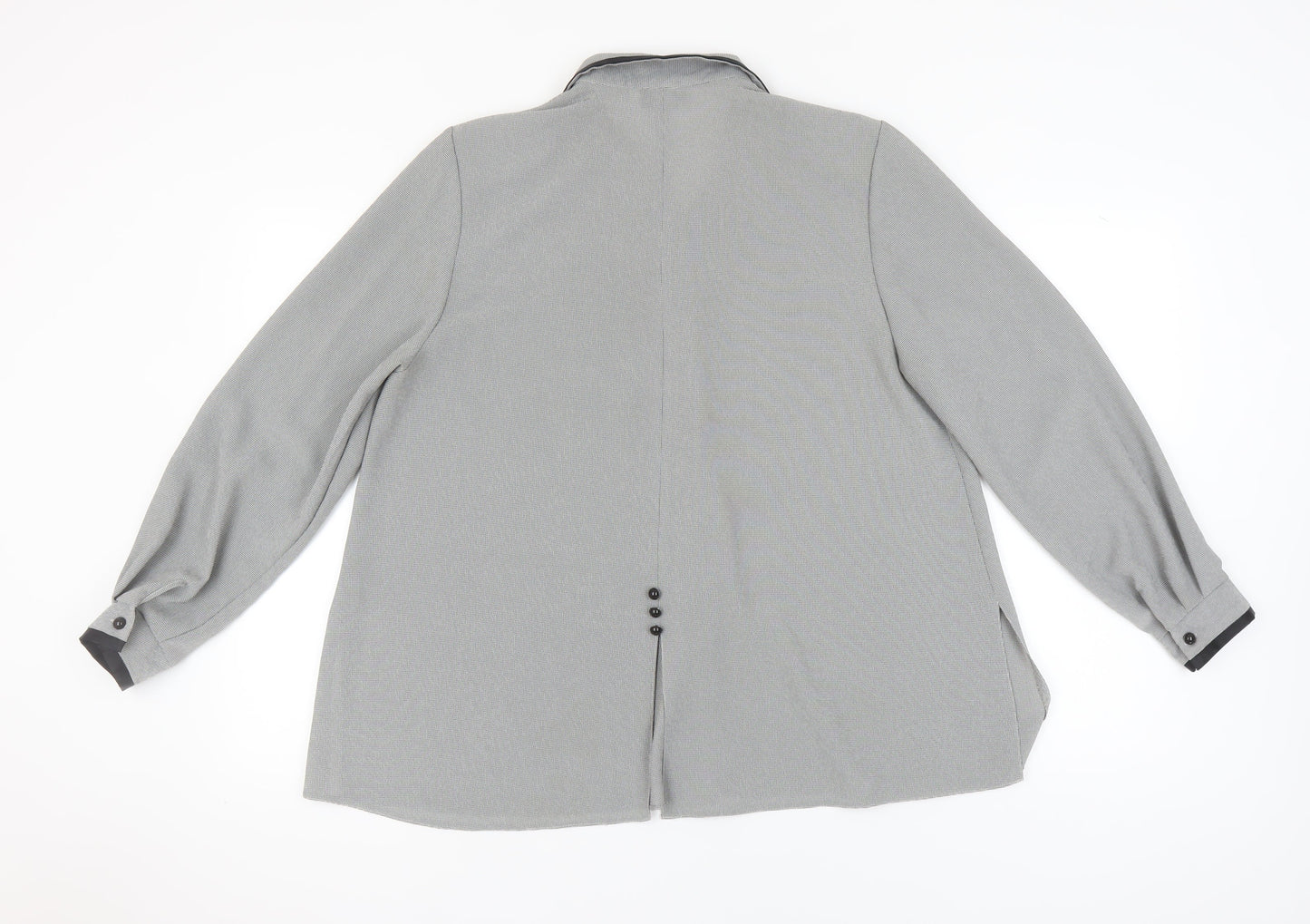 Womens UK Size 14 Saloos Grey  Blouse