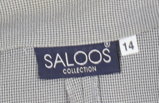 Womens UK Size 14 Saloos Grey  Blouse