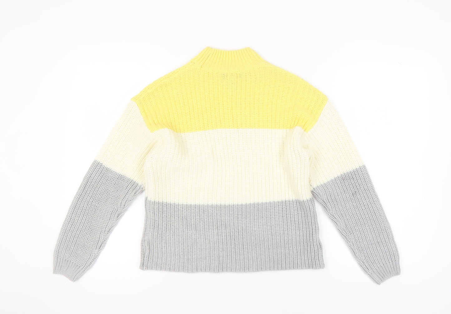 Womens UK Size S New Look Yellow Pullover Jumper