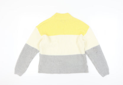 Womens UK Size S New Look Yellow Pullover Jumper