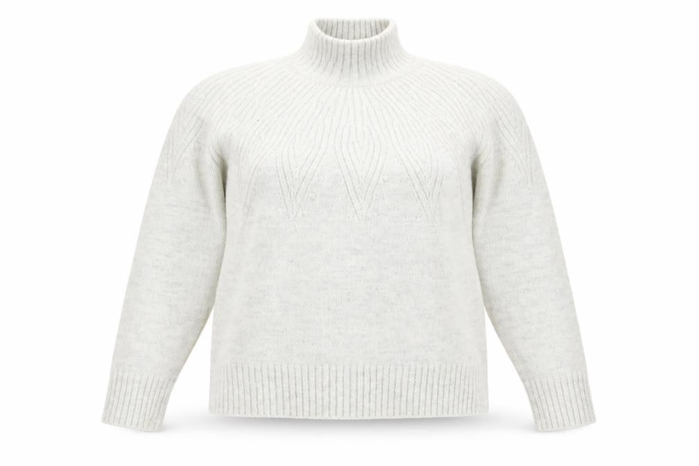 Womens UK Size L Marks and Spencer White Pullover Jumper