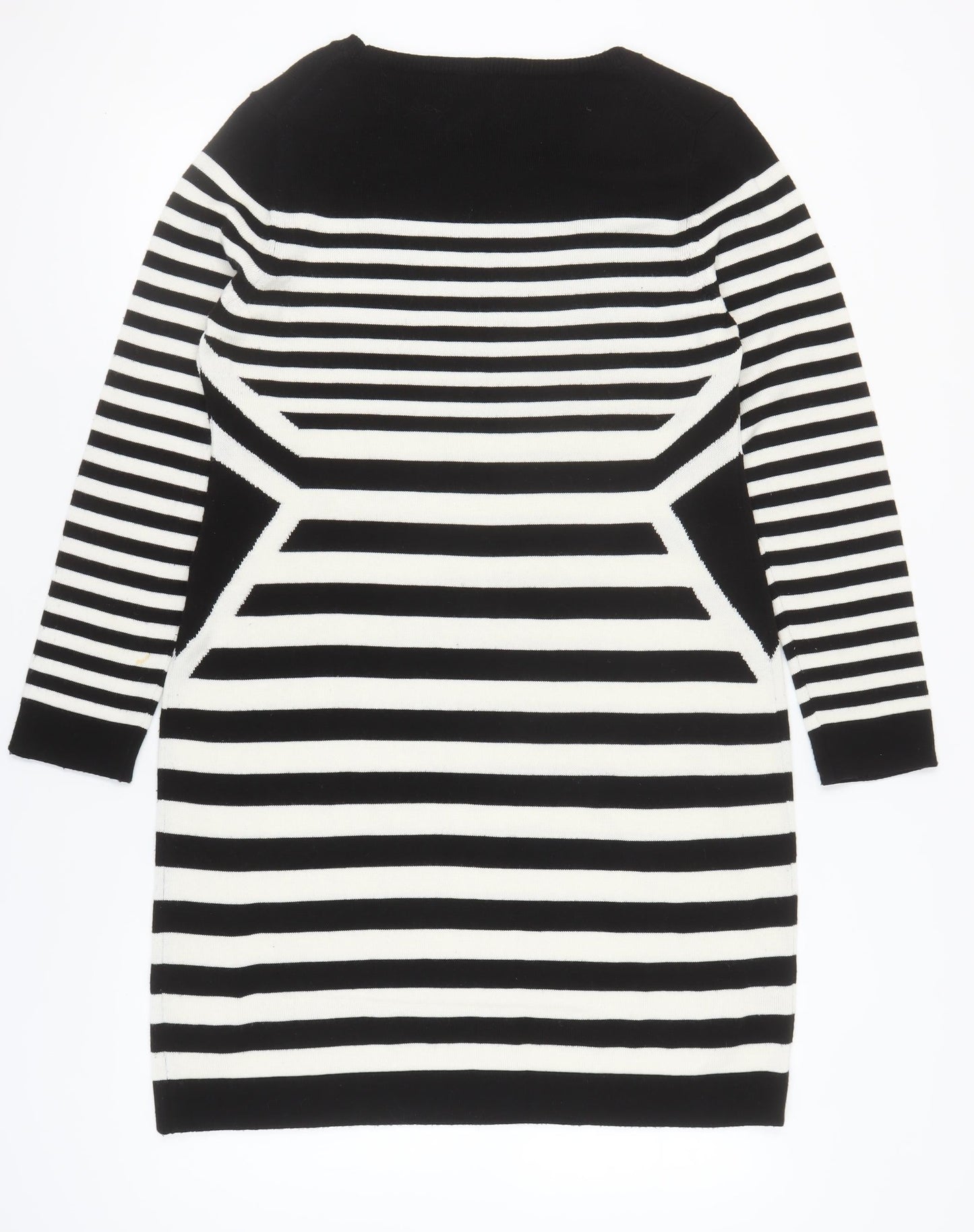 Calvin Klein Women's XL Black Striped Knit Dress