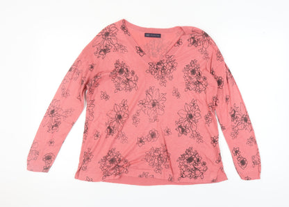Womens UK Size M Marks and Spencer Pink Pullover Jumper