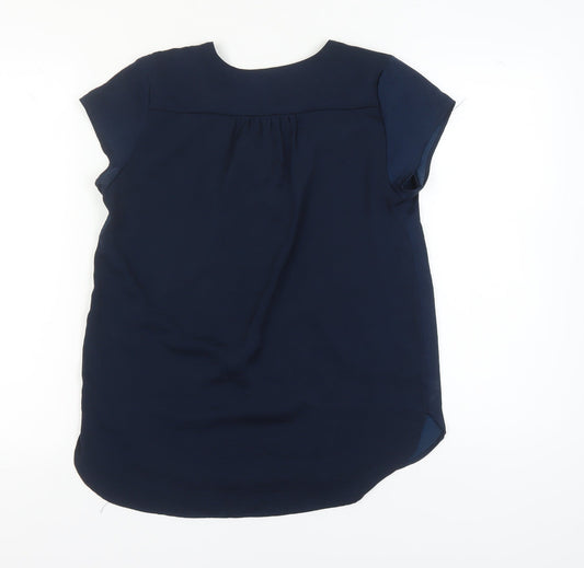 Womens UK Size 4 H&M Blue  Blouse
