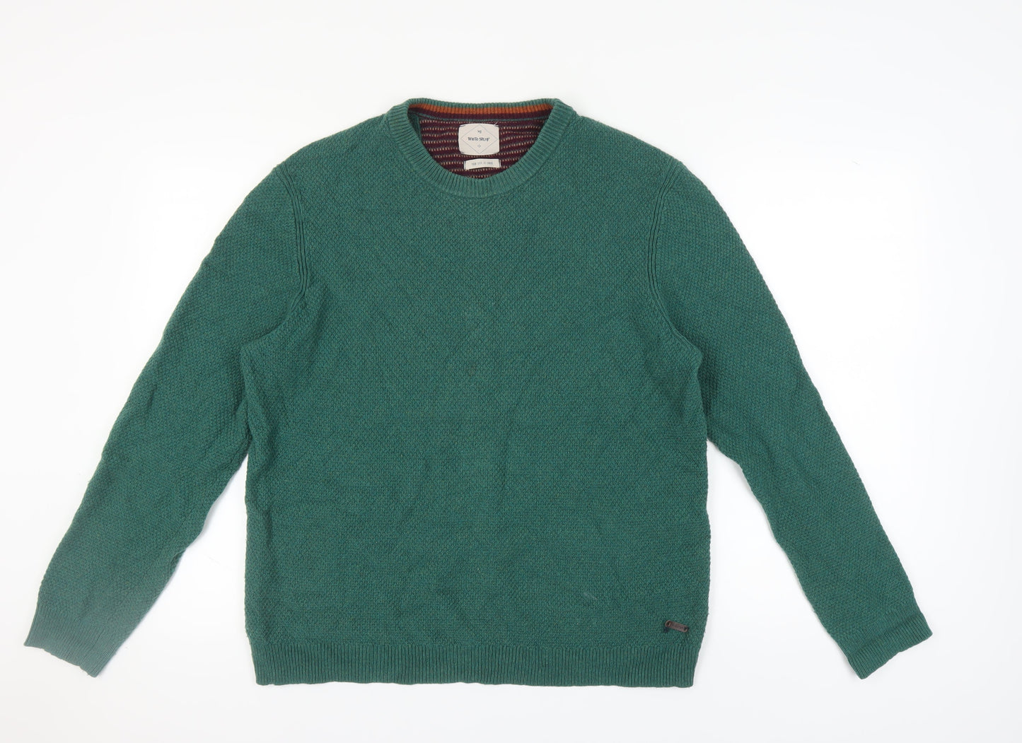 White Stuff Men's Large Green Pullover Jumper